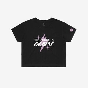 NWOT Peace Collective US M “The Future is Ours” Cropped T-Shirt